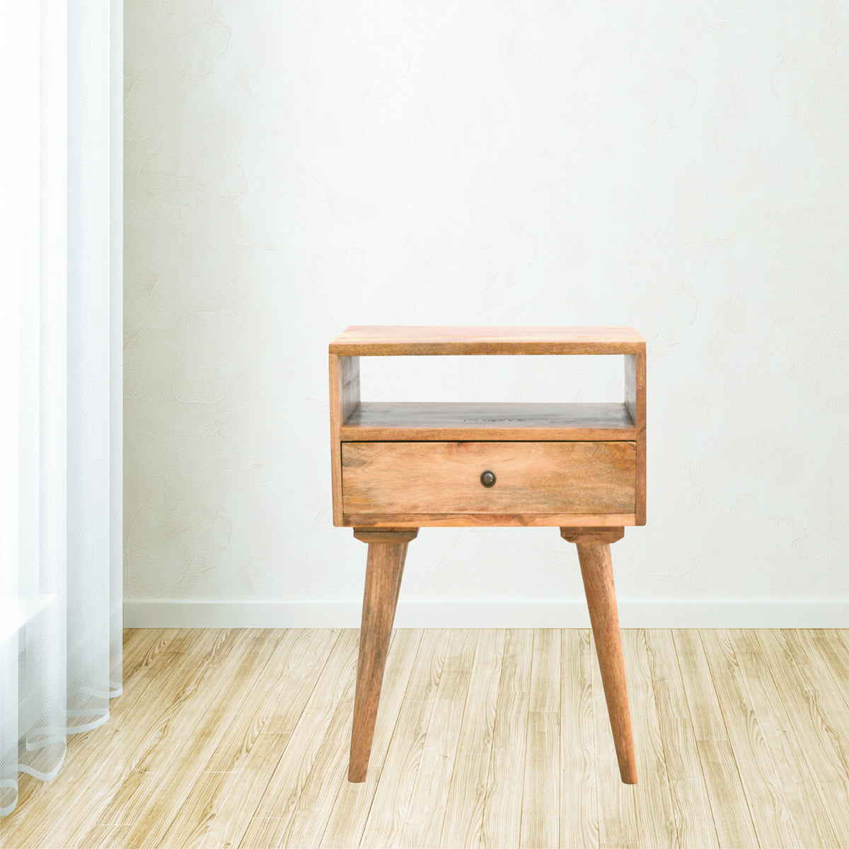 Modern Bedside with Open Slot