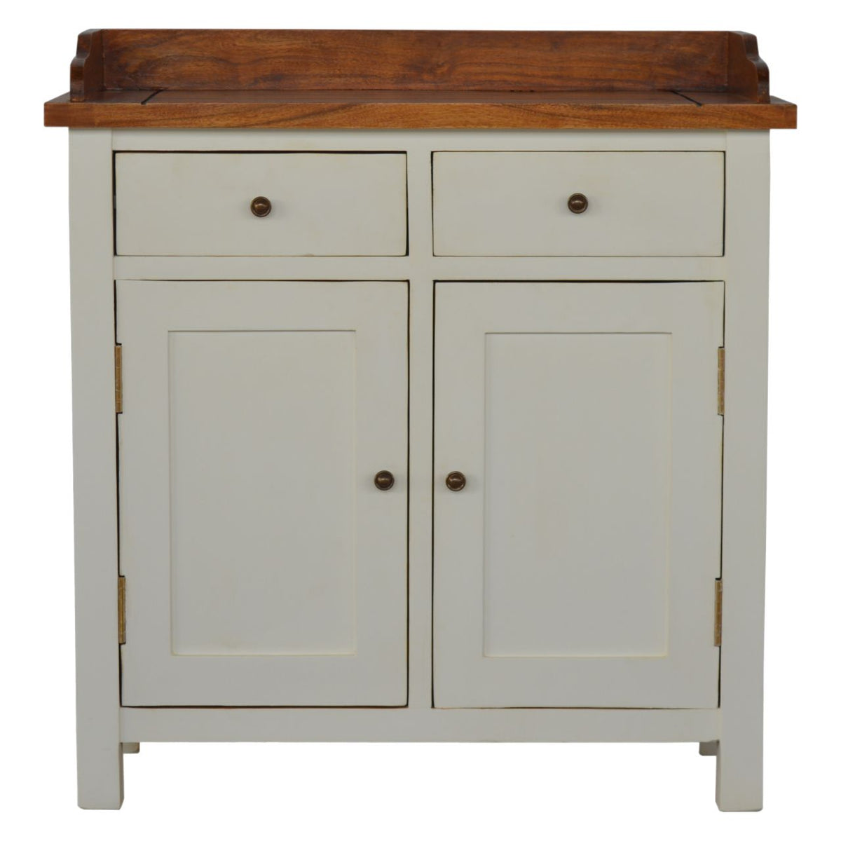 Country Two Tone Kitchen Cabinet