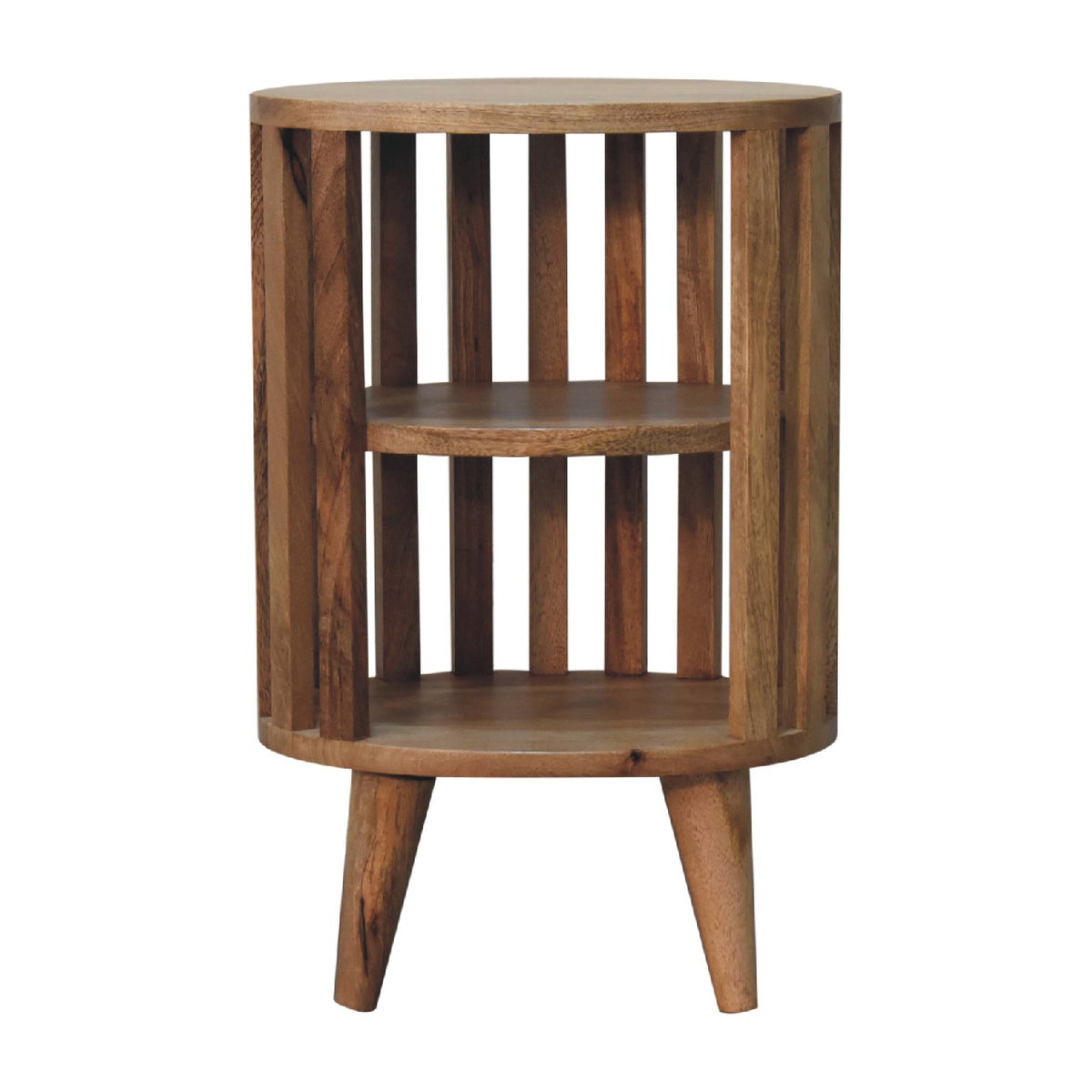 Ariella Double Shelf Oak-ish Bedside