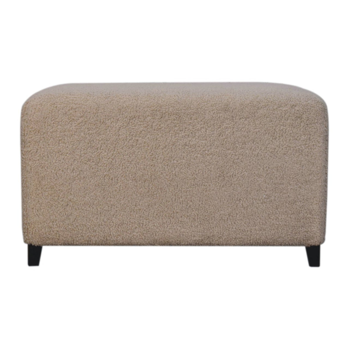 Bliss Cream Boucle Ottoman