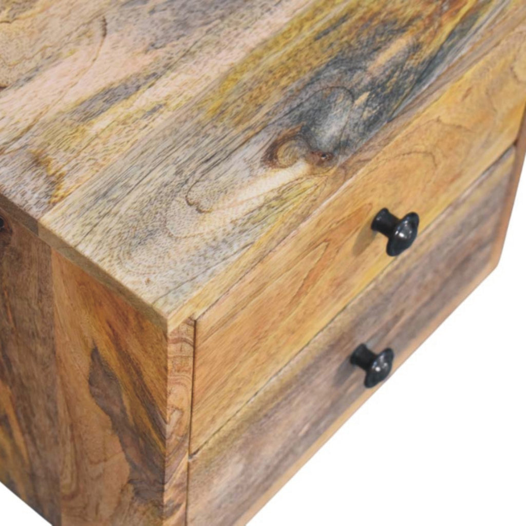Solis 2-Drawer Oak-ish Wall Mounted Nightstand