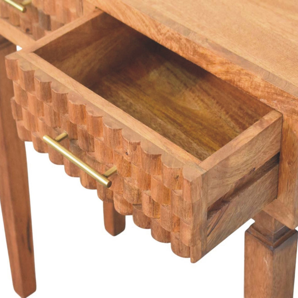 Arno Console Table in Golden Teak