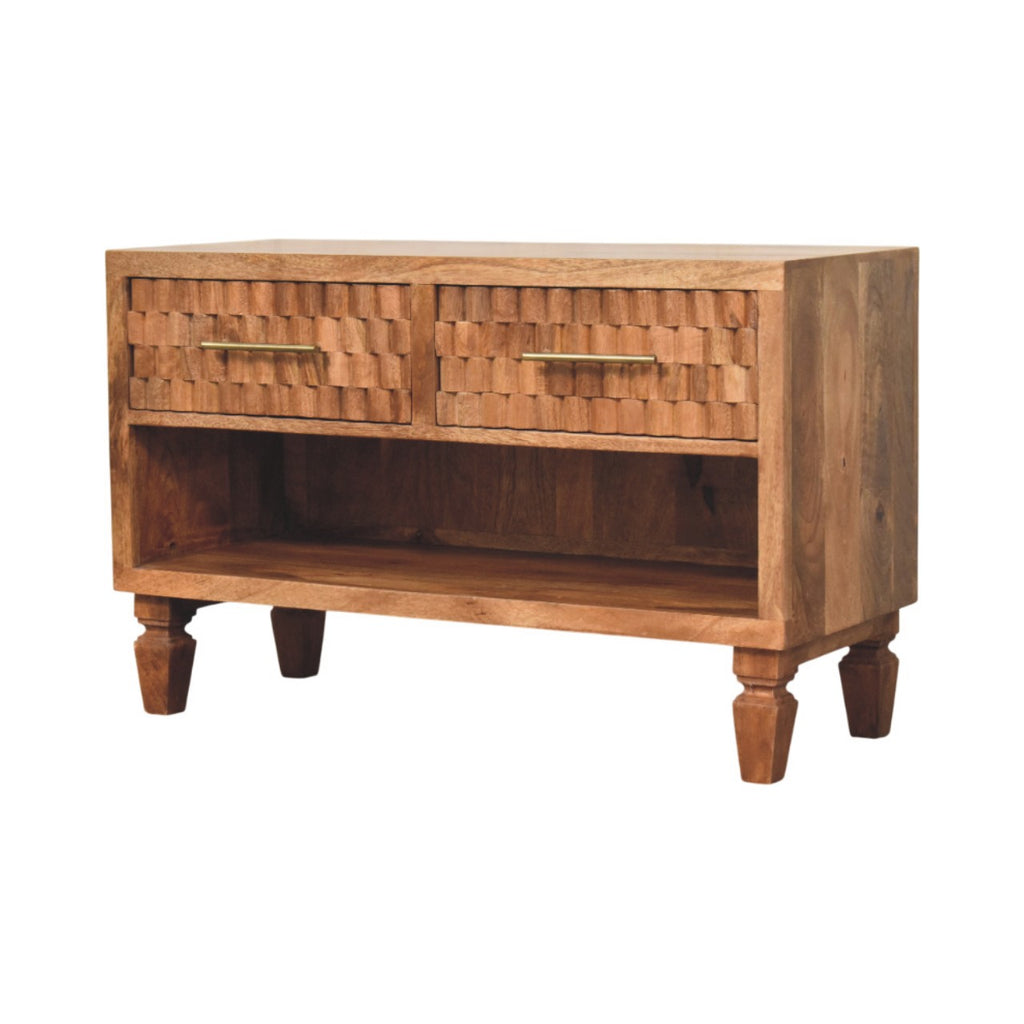 Arno Shoe Storage Unit in Golden Teak