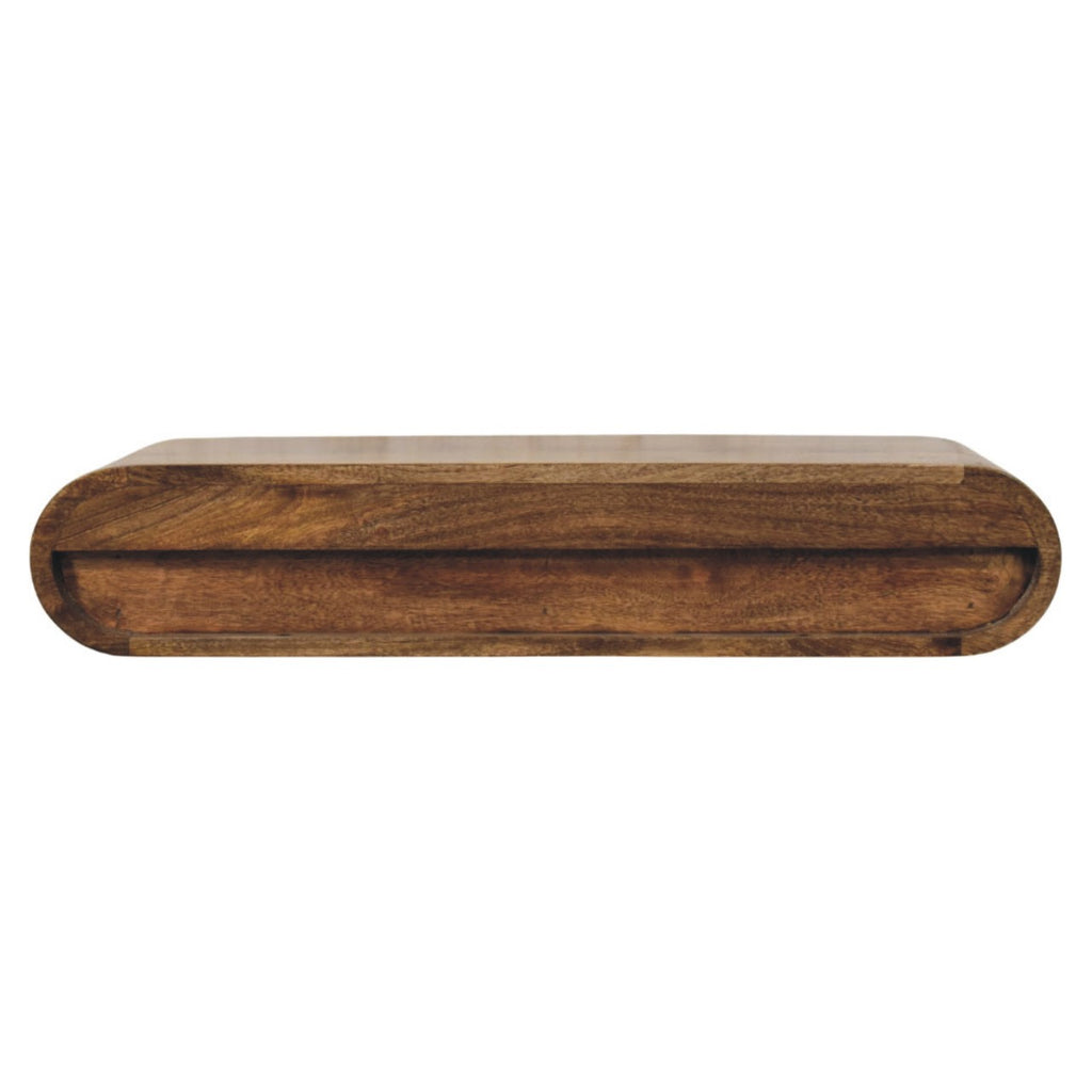 Rounded Wall-Mounted Console with 2 Drawers
