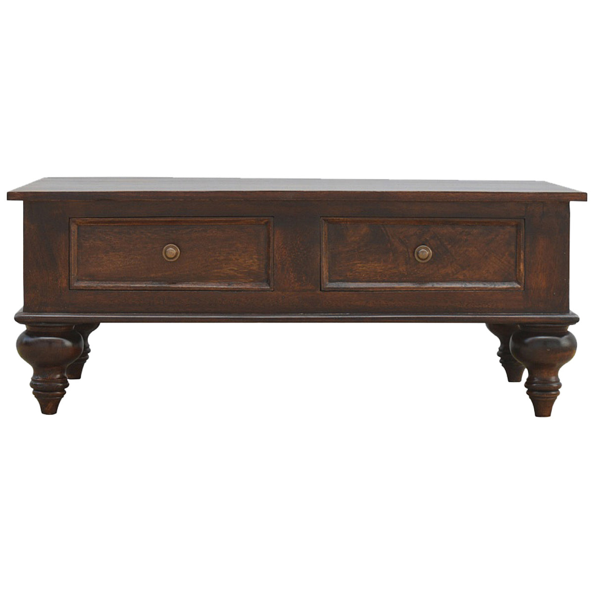 Turned 4 Drawer Coffee Table