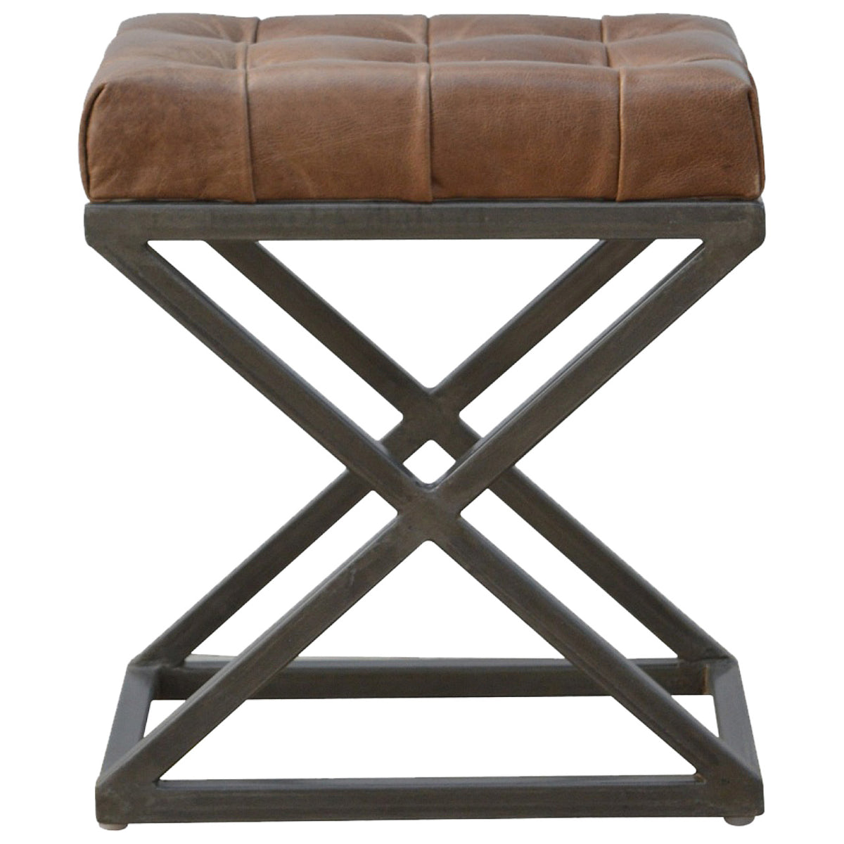 Industrial Cross Metal Coffee Table